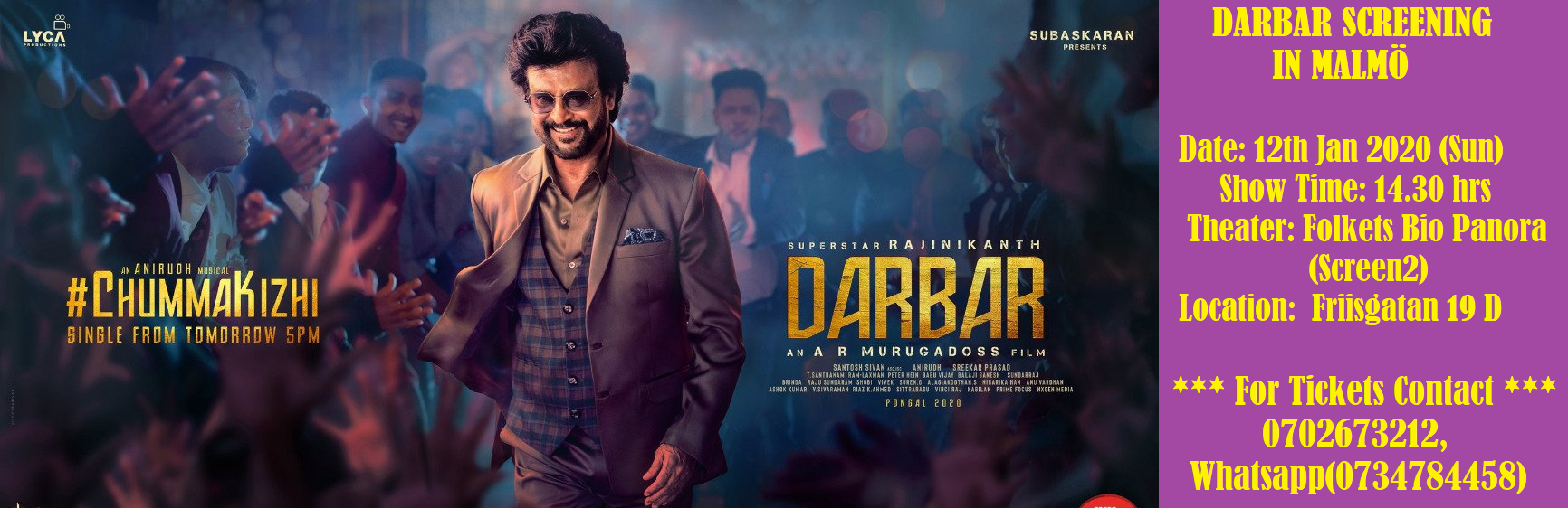 Darbar Movie Screening - Malmö